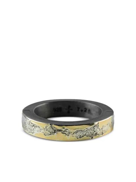 Parts of Four 18K yellow gold Sistema ring Silver 8017