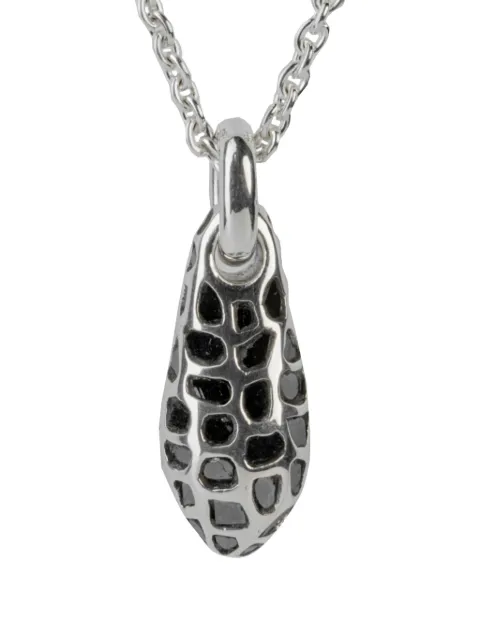 Parts of Four sterling silver Chrysalis diamond necklace Silver 16302PAPBLKDIA
