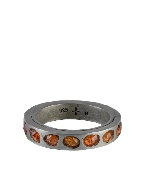 Parts of Four sterling silver Sistema sapphire ring Silver 110110DASAF
