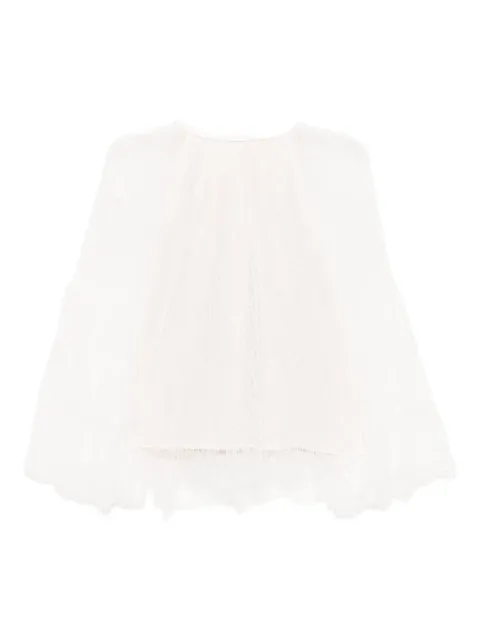 alice + olivia lace-detail blouse White CC502704019