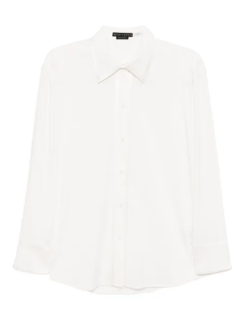 alice + olivia Perfect Button Down shirt White CL000A82009