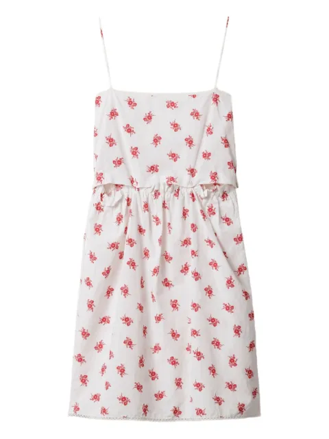 Miu Miu cotton-poplin midi dress White MF5910SOOO17O3