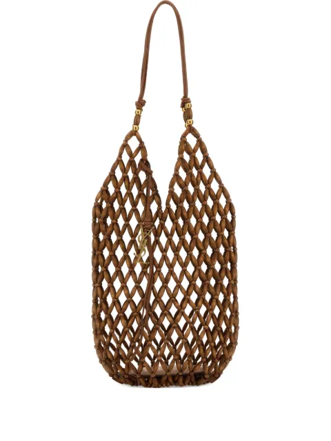 Saint Laurent Supple woven basket bag Brown 821911KAAA2