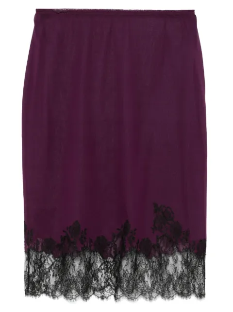 Carine Gilson silk waist slip Purple EL0863DMS25PRNBLK