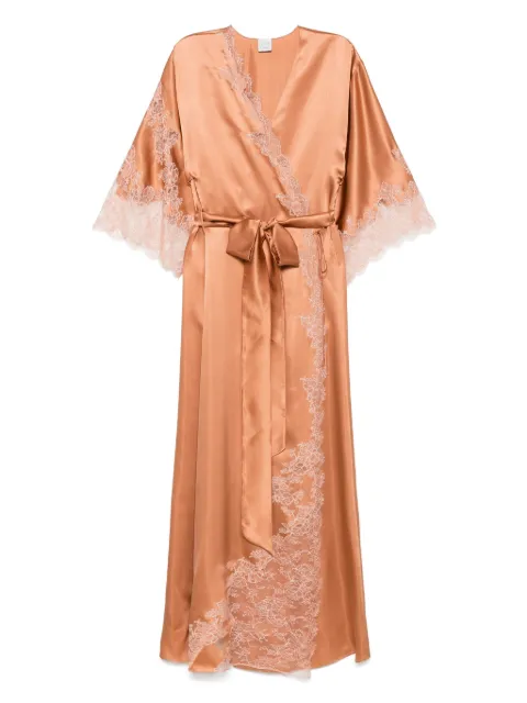 Carine Gilson silk robe Orange EL0162HSW25SAHMTY