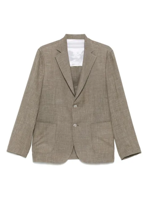 Barba single-breasted blazer Brown 48007