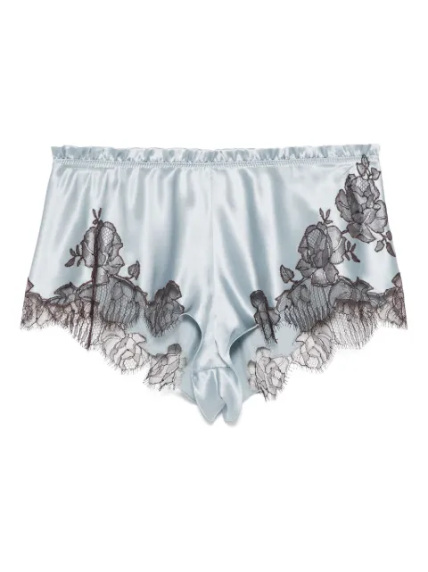 Carine Gilson satin silk shorts Blue AL0768DSW25BGVEBE
