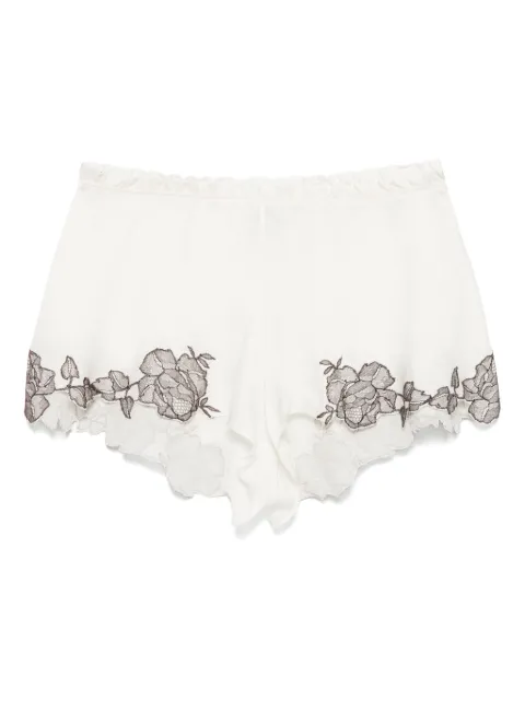 Carine Gilson Floaty shorts Neutrals AL0768PPW25NACEBE