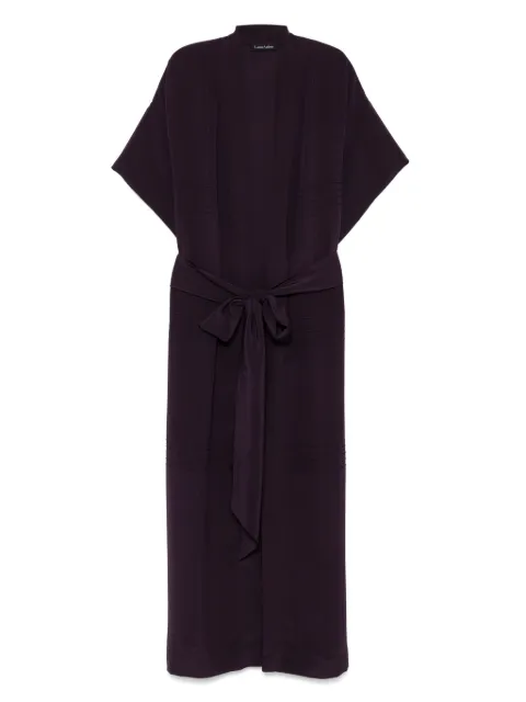 Carine Gilson crepe dressing gown Purple PN0105RW25PRG