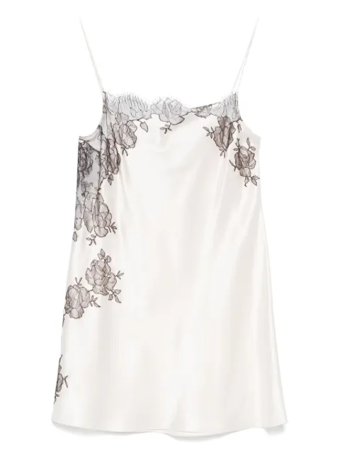 Carine Gilson silk slip dress Neutrals AL0400HSW25PELEBE