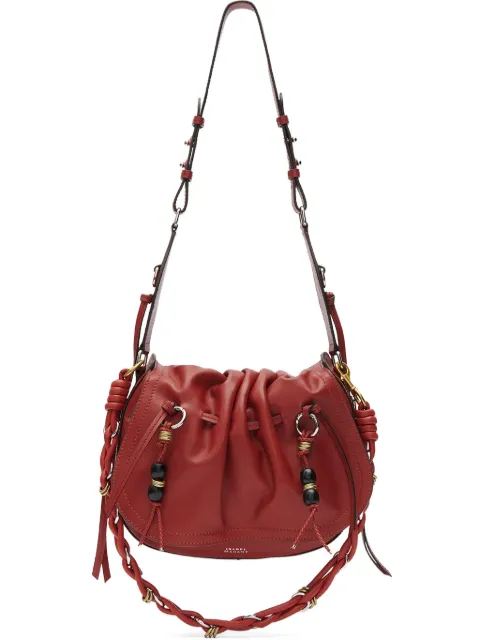ISABEL MARANT Bolton pleated drawstring shoulder bag Red PP0406FAC4C04M