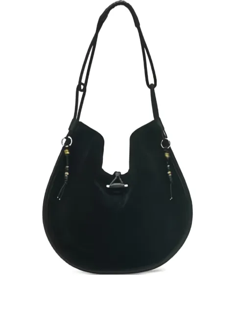 ISABEL MARANT Oskan soft suede shoulder bag Black PP0200FEC4C01M