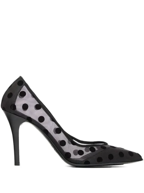 ISABEL MARANT Pristy polka dot tulle pumps Black ES0062FAC4A29S
