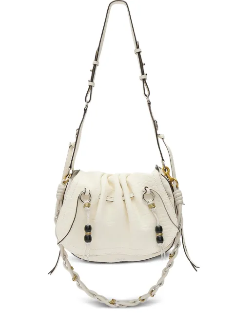 ISABEL MARANT Bolton ruched leather shoulder bag White PP0406FAC4C05M