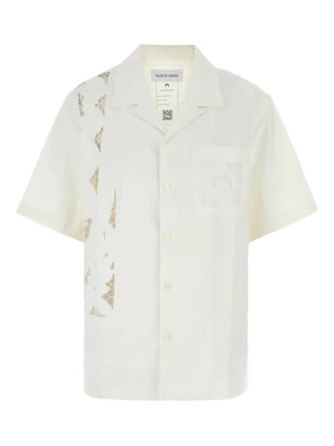Marine Serre poplin shirt White USI016AUWOV0007