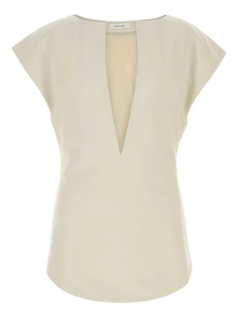 ENTIRE STUDIOS V-neck top Neutrals ESUS252003FO