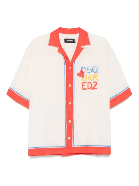 DSQUARED2 printed shirt Neutrals S78DM0044D35282
