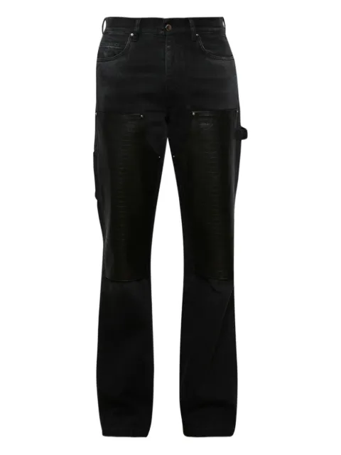 AMIRI embossed-panel carpenter jeans Black AMDNGH1103