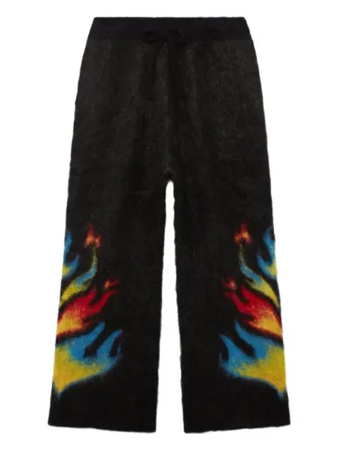 Casablanca brushed flame trousers Black MAW25KW114201