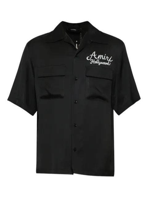 AMIRI logo-print shirt Black AMSTCA1196