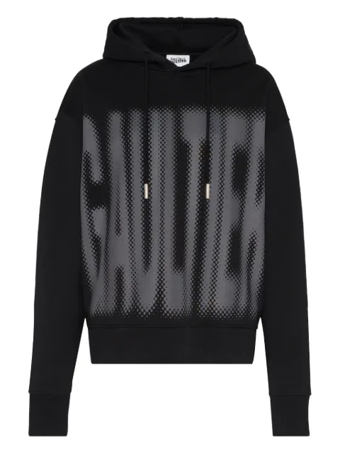 Jean Paul Gaultier halftone-print hoodie Black 2503WTO299J0030004