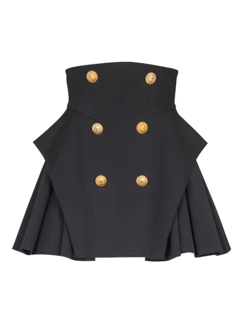 Balmain mini Grain-De-Poudre skirt Black FF1LBA77WC09
