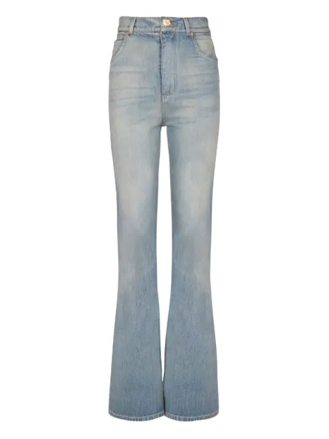 Balmain logo-patch denim jeans Blue FF1MJ116DF79
