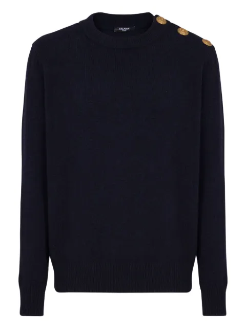 Balmain knitted jumper Blue FH1KD010KI876AJ