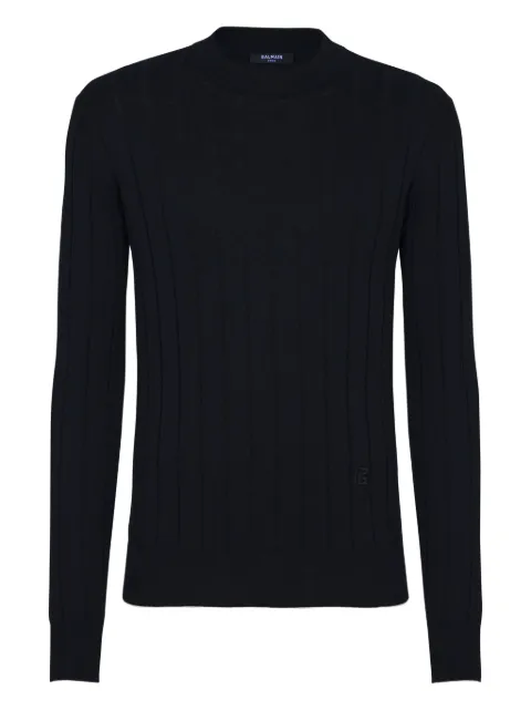 Balmain knitted jumper Blue FH1KD000KI73