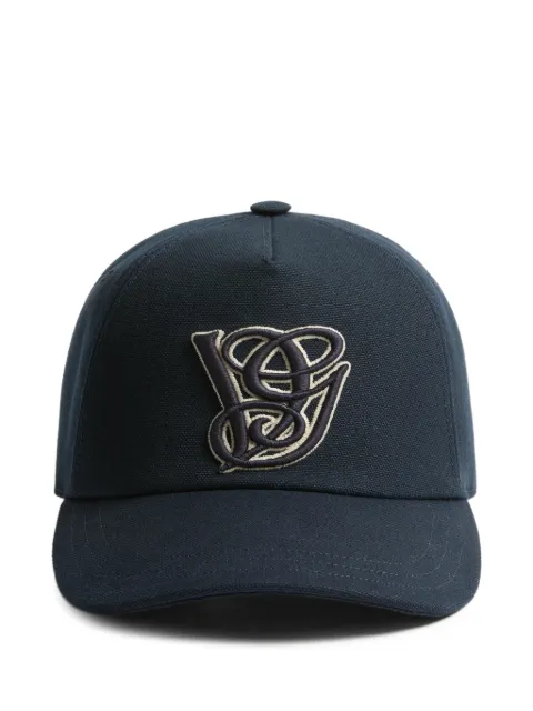 Valentino Garavani cotton baseball cap with embroidery Blue YHDA41KKF