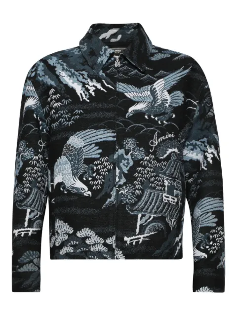AMIRI Crane Tapestry jacket Black AMTABN1003