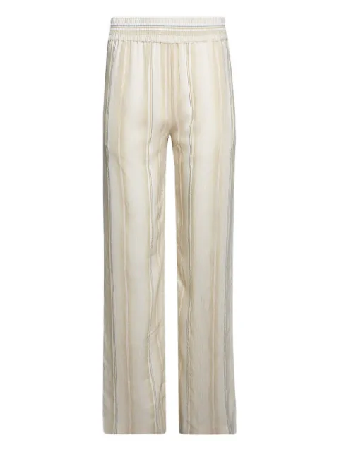 Victoria Beckham striped elastic-waist trousers Neutrals 1325WTR005257H