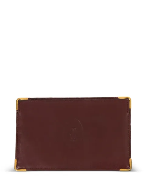 Cartier 1990s leather card holder Red 15015955