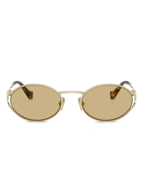 Miu Miu Eyewear logo sunglasses Gold SMU52YC054EZVN