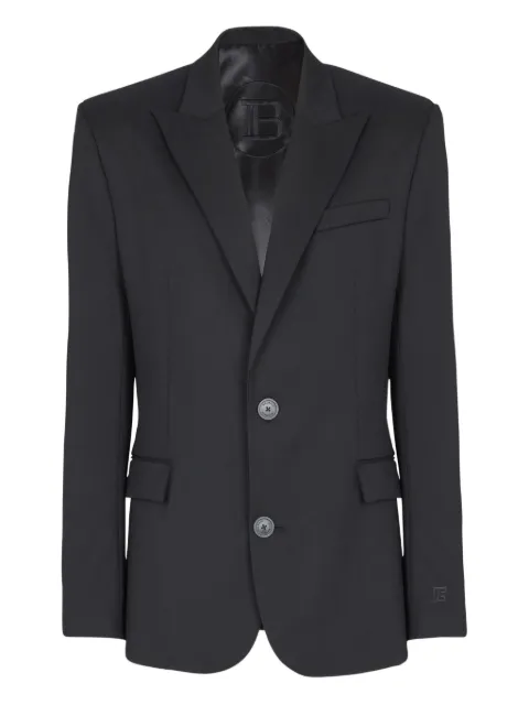 Balmain wool blazer Black FH1SI815WB09
