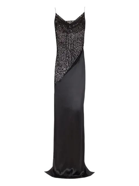 Balmain lace-embellished dress Black FF1RN152MH30
