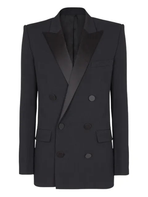 Balmain cotton blazer Black FH1SG195MH49