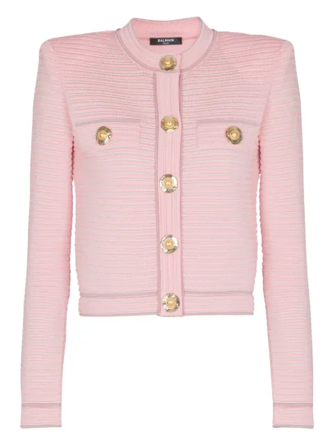 Balmain cropped cardigan Pink FF1KL240KI83