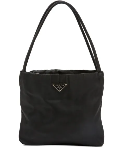 Prada Pre-Owned 2010s triangle-logo handbag Black 115015964