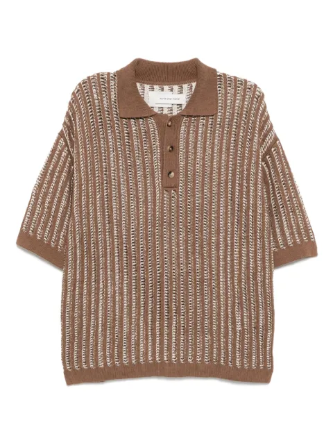 Feng Chen Wang crochet-knit shirt Brown FUS19KT01