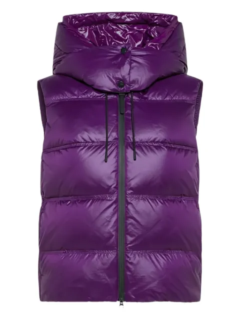 Peuterey Nekuc Nr Bmat hooded quilted gilet Purple PED512501181864