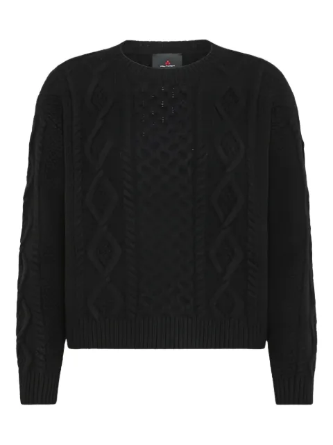 Peuterey Tracy Ws cable-knit sweater Black PED519399012157