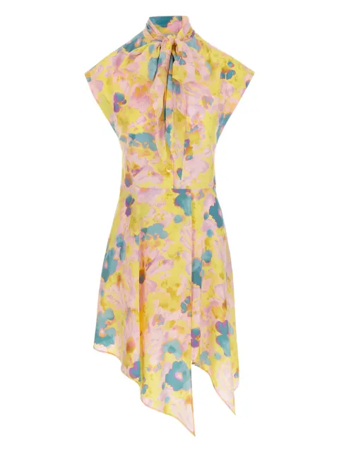 Stella McCartney floral tie dress Yellow 6A01873BS356