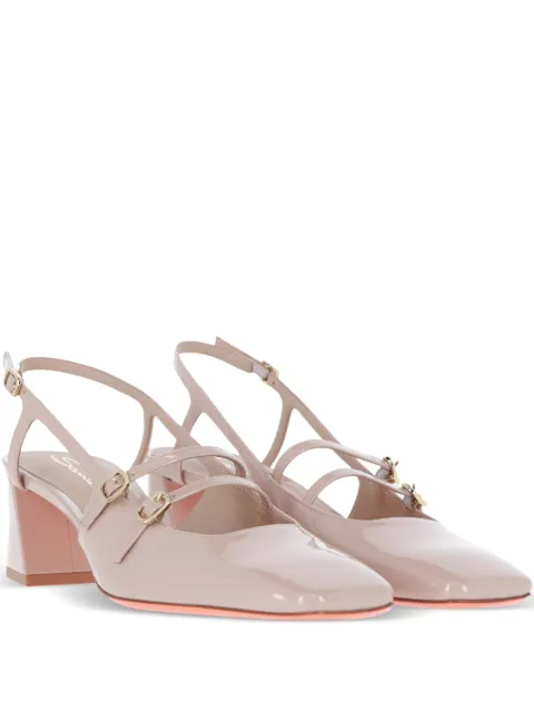 Santoni 50mm Aurora buckled pumps Pink WDMN71429HA2TVHD