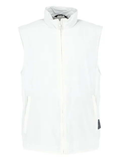 Fay zip sleeveless gilet White NAM10500350WWR