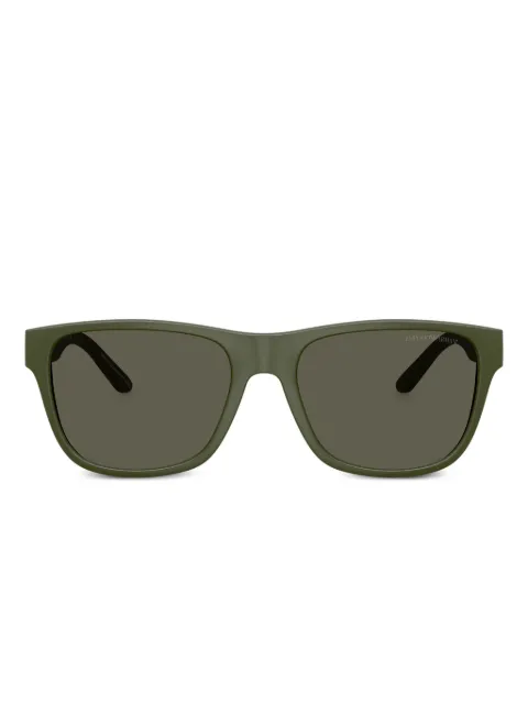 Emporio Armani logo-print sunglasses Green EA4243