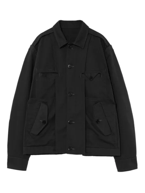 Undercover cotton-blend shirt jacket Black UP1E420300