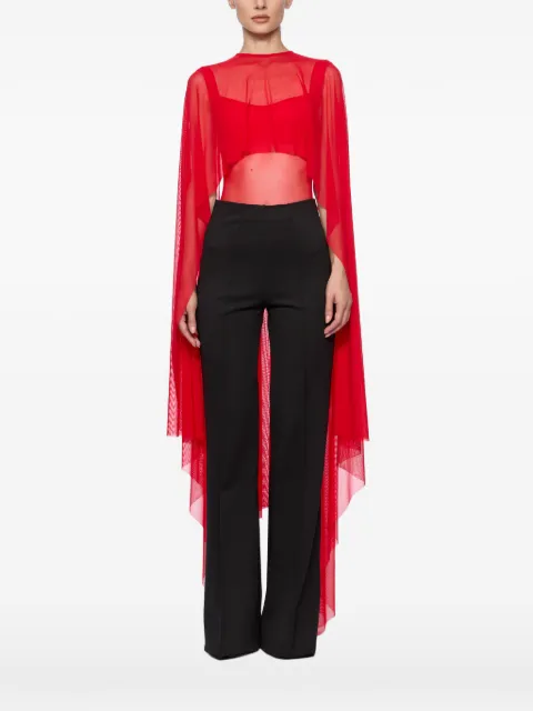 Atu Body Couture semi-sheer cape Red AT25084