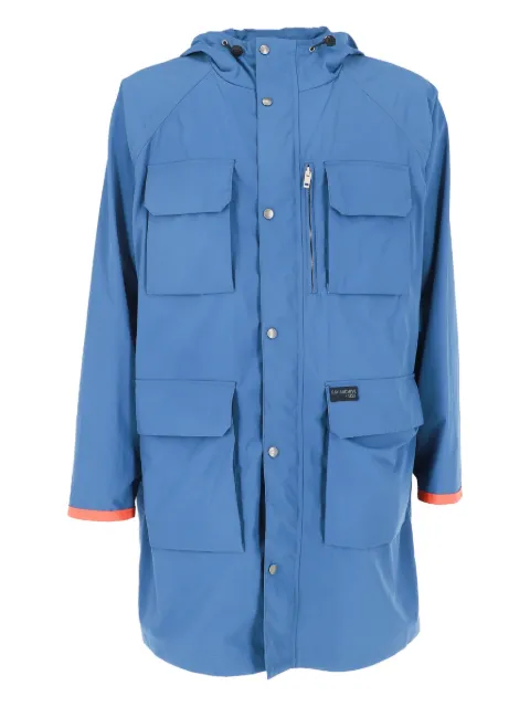 Fay pockets fisherman hooded jacket Blue MAM14500840WYD