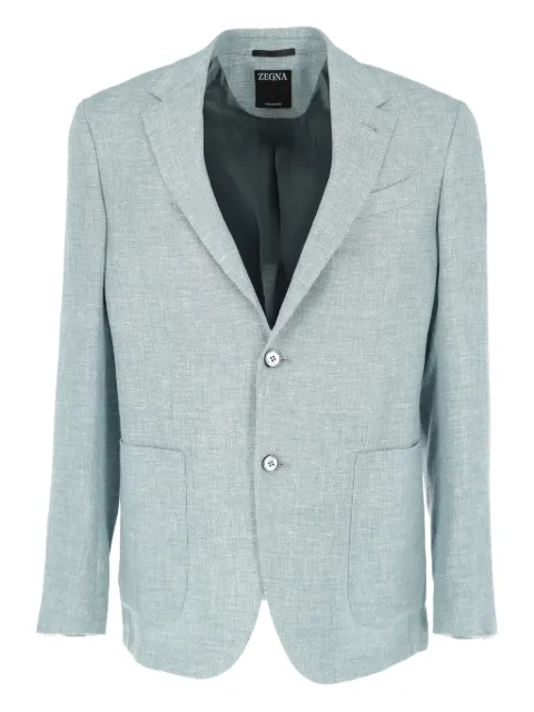 Zegna single-breasted blazer Blue 949532A910FP20